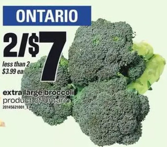 Zehrs Markets Extra Large Broccoli offer