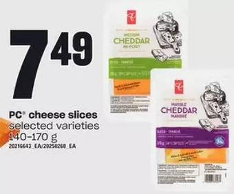 Zehrs Markets PC Cheese Slices offer