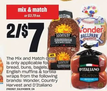 Loblaws Bread, Buns, Bagels, English Muffins & Tortilla Wraps offer