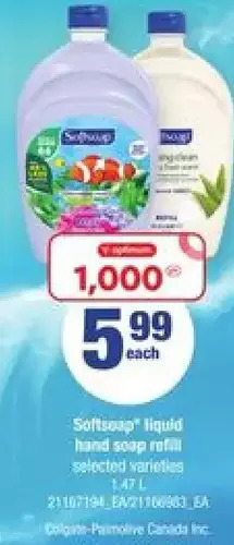 Loblaws Softsoap Liquid Hand Soap Refill offer