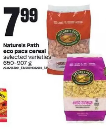 Loblaws Nature's Path Eco Pacs Cereal offer
