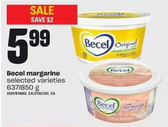 Loblaws Becel Margarine offer