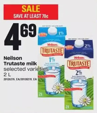 Loblaws Neilson Trutaste Milk offer