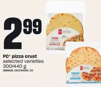Loblaws PC Pizza Crust offer