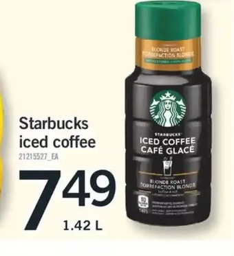 Fortinos Starbucks Iced Coffee offer