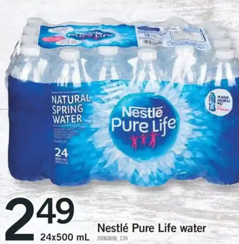 Fortinos Nestlé Pure Life Water offer