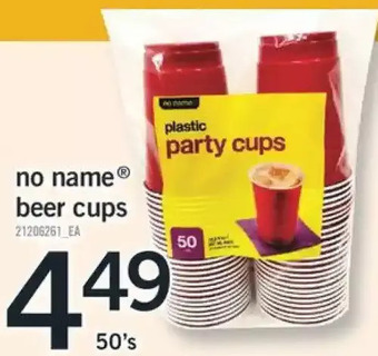 Fortinos No Name Beer Cups offer