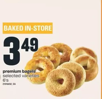 Independent Grocer Premium Bagels offer