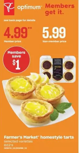 Independent Grocer Farmer's Market Homestyle Tarts offer