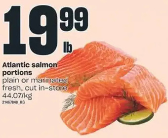 Independent Grocer Atlantic Salmon Portions offer