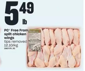 Independent Grocer PC Free from Split Chicken Wings offer