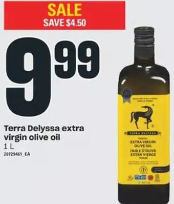 Independent Grocer Terra Delyssa Extra Virgin Olive Oil offer