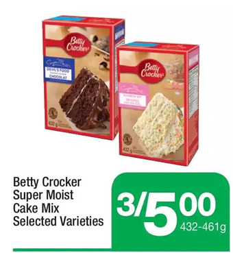 Betty Crocker Super Moist Cake Mix