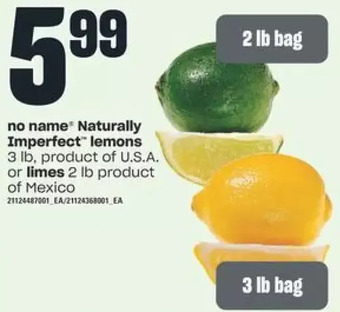 Independent Grocer No Name Naturally Imperfect Lemons offer