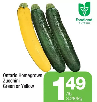 Highland Farms Ontario Homegrown Zucchini offer