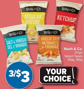 PharmaChoice Nosh & Co. Chips offer