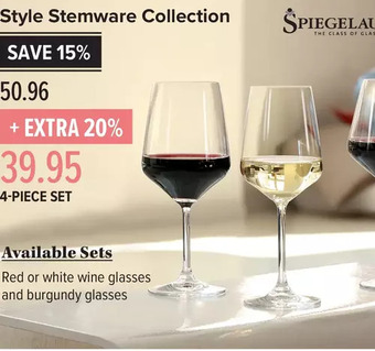 Linen Chest Style Stemware Collection offer