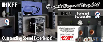 2001 Audio Video KEF Bookshelf Loudspeaker offer