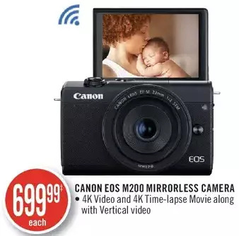 Shoppers Drug Mart Canon Eos M200 Mirrorless Camera offer