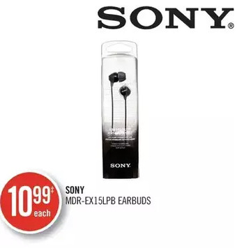 Shoppers Drug Mart Sony Mdr-Ex15Lpb Earbuds offer
