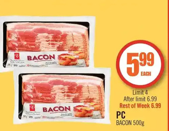Shoppers Drug Mart PC Bacon offer