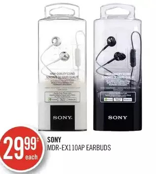 Shoppers Drug Mart Sony Mdr-Ex110AP Earbuds offer