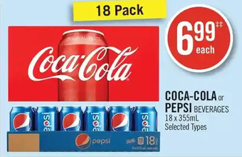 Shoppers Drug Mart Coca-Cola or Pepsi Beverages offer