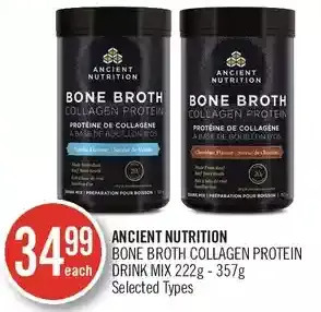Shoppers Drug Mart Ancient Nutrition Bone Broth Collagen Protein Drink Mix offer