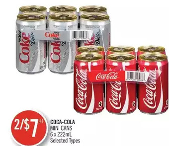 Shoppers Drug Mart Coca-Cola Mini Cans offer