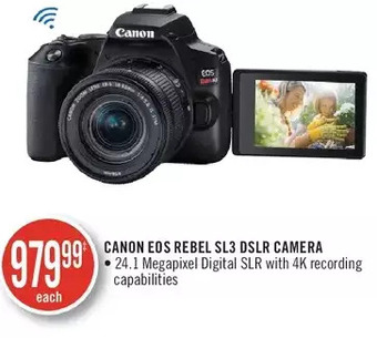 Shoppers Drug Mart Canon EOS Rebel SL3 DSLR Camera offer