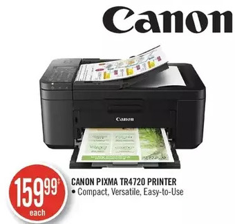 Shoppers Drug Mart Canon Pixma TR4720 Printer offer