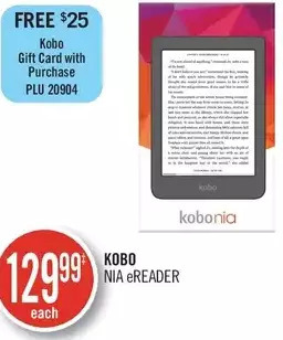 Shoppers Drug Mart Kobo Nia Ereader offer