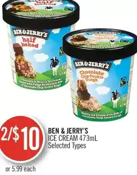 Shoppers Drug Mart Ben & Jerry's Ice Cream offer