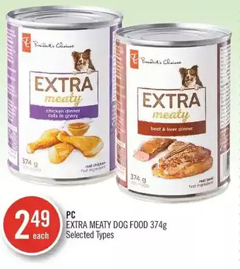 Shoppers Drug Mart PC Extra Meaty Dog Food offer
