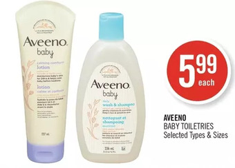 Shoppers Drug Mart Aveeno Baby Toiletries offer