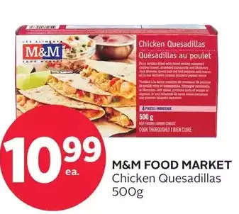 Rexall M&M Food Market Chicken Quesadillas offer