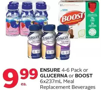 Rexall Ensure or Glucerna or Boost Meal Replacement Beverages offer