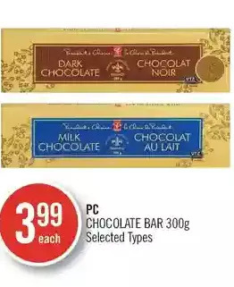 Shoppers Drug Mart PC Chocolate Bar offer