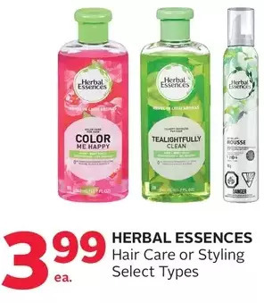 Rexall Herbal Essences Hair Care or Styling offer