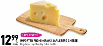 Coppa's Fresh Market Imported from Norway Jarlsberg Cheese offer
