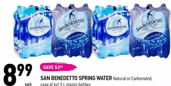 Coppa's Fresh Market San Benedetto Spring Water offer