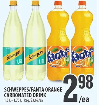 Schweppes/Fanta Orange Carbonated Drink