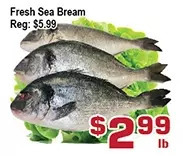 Top Food Supermarket Fresh Sea Bream offer