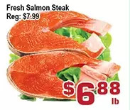 Top Food Supermarket Fresh Salmon Steak offer