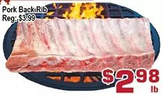 Top Food Supermarket Pork Back Rib offer