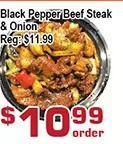 Top Food Supermarket Black Pepper Beef Steak & Onion offer