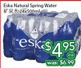 Ample Food Market Eska Natural Spring Water offer