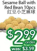 Ample Food Market Sesame Ball with Red Bean offer