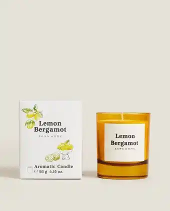ZARA HOME (180 g) lemon bergamot scented candle offer