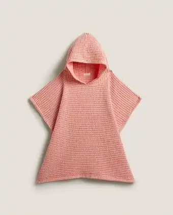 ZARA HOME Waffle-knit beach poncho offer
